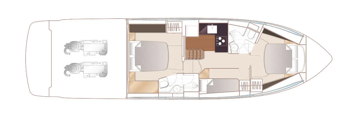 Princess V50 Open — Plans photo 1