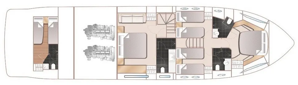 Princess 68 (017) — Plans photo 1