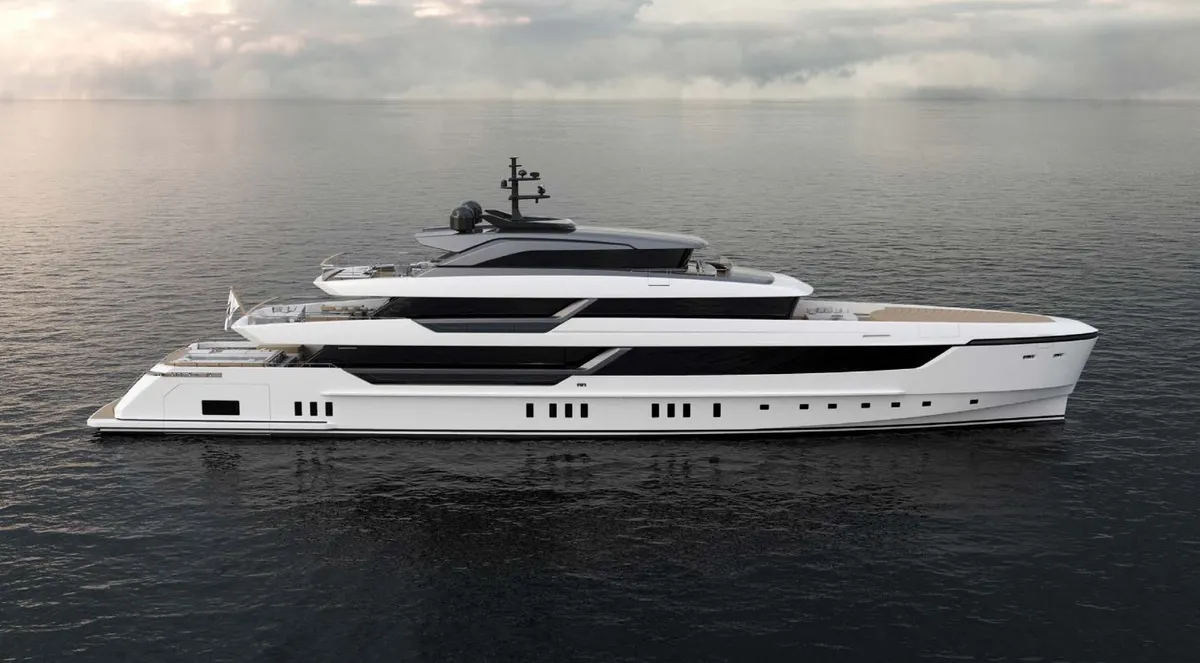 Superyacht profile at sea