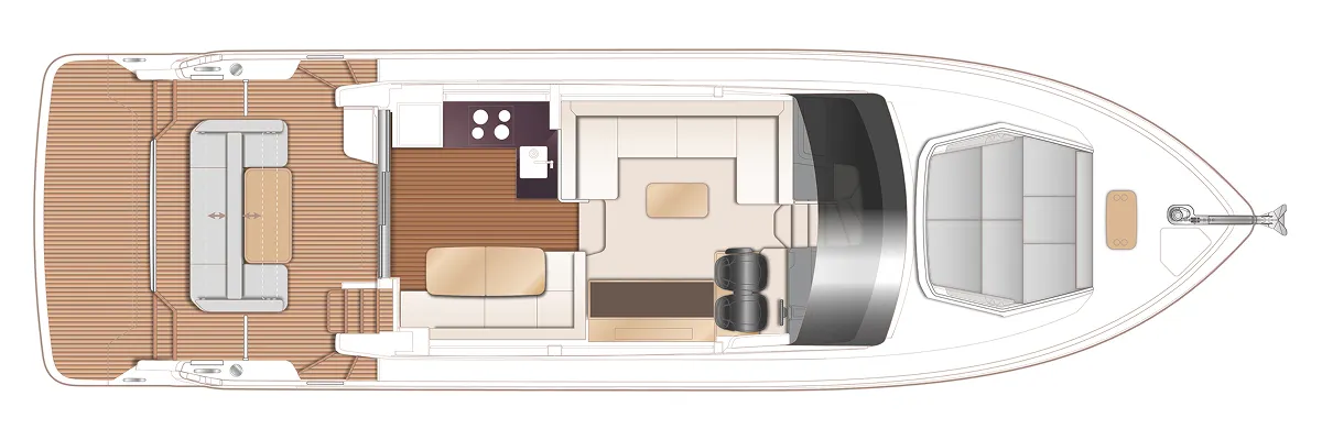 Princess F54 — Plans photo 1