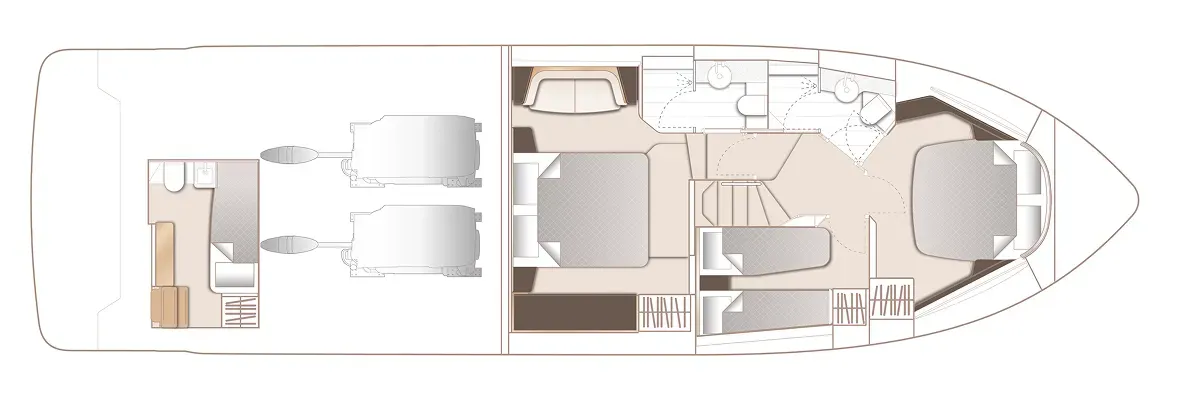 Princess F54 — Plans photo 2