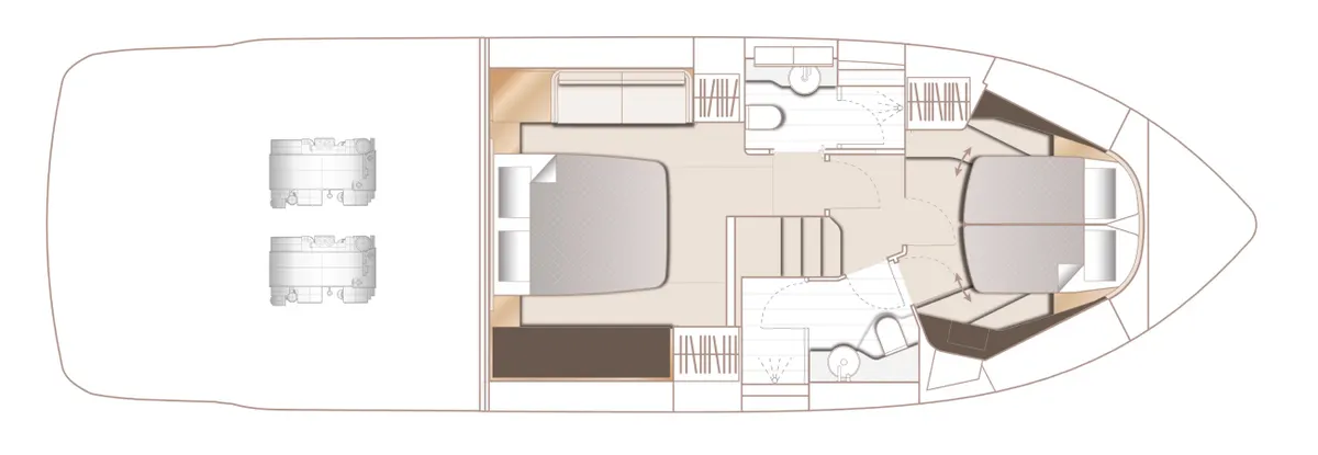 Princess F45 — Plans photo 3