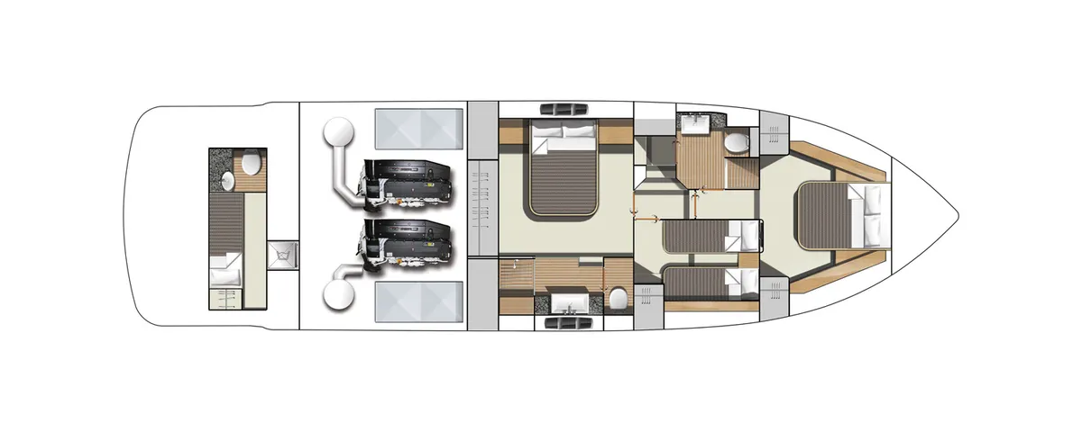 Fairline Squadron 55 (2009) — Plans photo 1