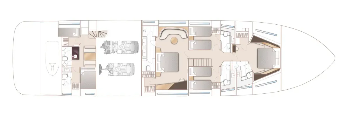 Princess Y95 — Exterior photo 9