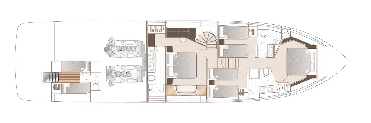 Princess S74 — Plans photo 2
